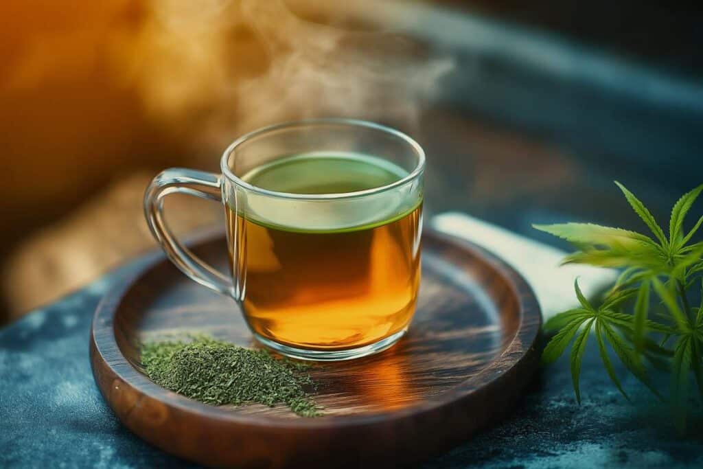 infusion du cbd au thé matcha